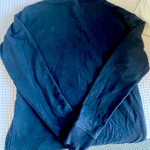 Liberty Clothing Muskoka Grown Hemp Crew Neck Sweater, L, Navy Blue, Sustainable - Picture 4 of 5